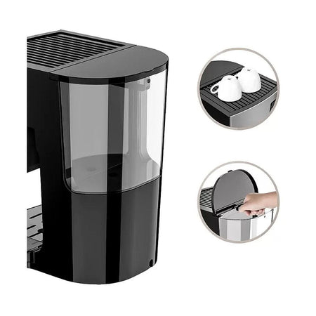 Alpina Espresso Coffee Machine, Silver/Black, SF-2812 - Image 2