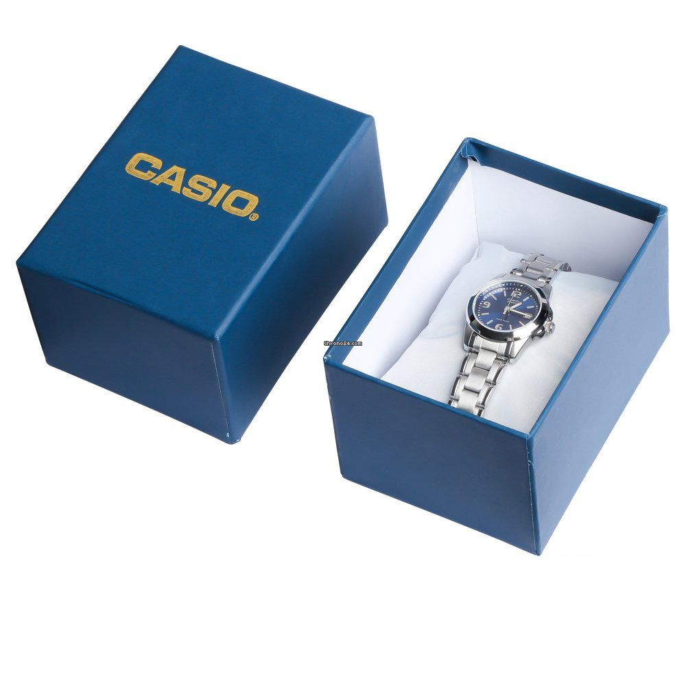 Casio Enticer Women's Blue Dial Stainless Steel Watch, LTP-1215A-2ADF - Image 4