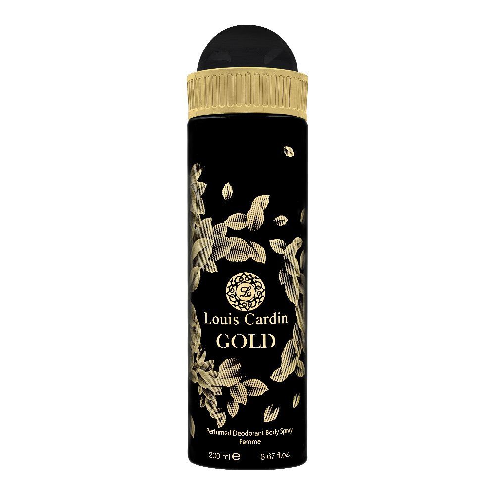 Louis Cardin Gold Femme Deodorant Spray, For Women, 200ml - Main Image