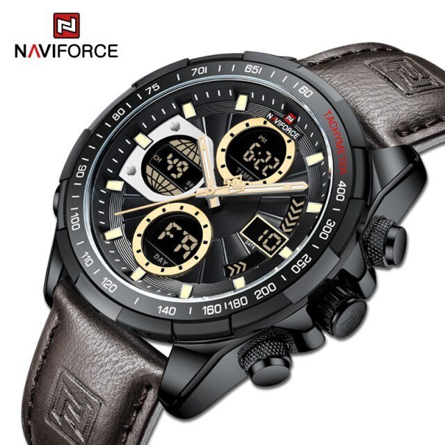 Overfly 9197 Naviforce Analog-Digital Dual Time Chronograph Watch main image