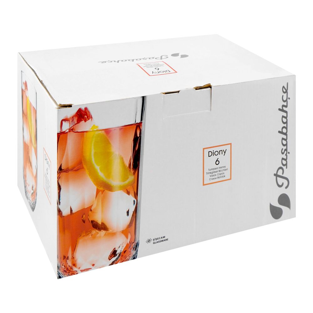 Pasabahce Diony Stemware Tumblers Glass Set, 345ml, 6-Pack, 52770 - Image 2