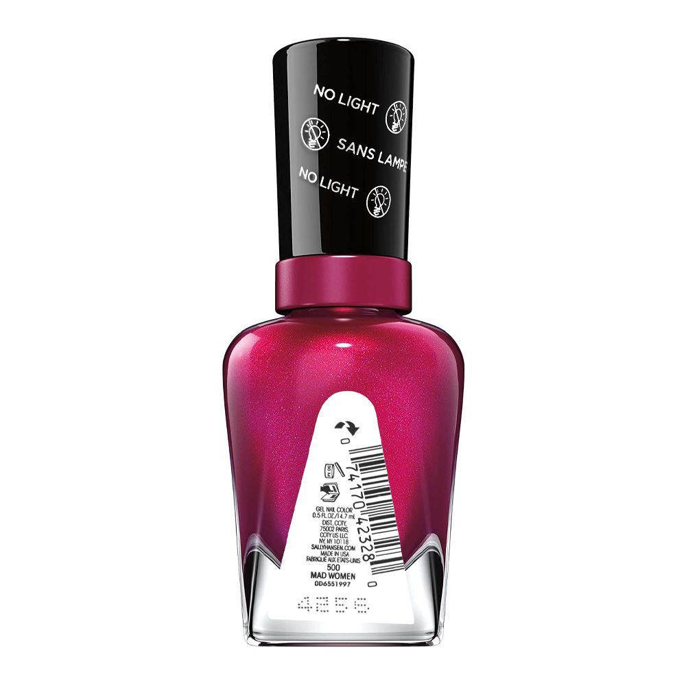 Sally Hansen Miracle Gel Nail Polish, 14.7ml, 500 Mad Women - Image 2