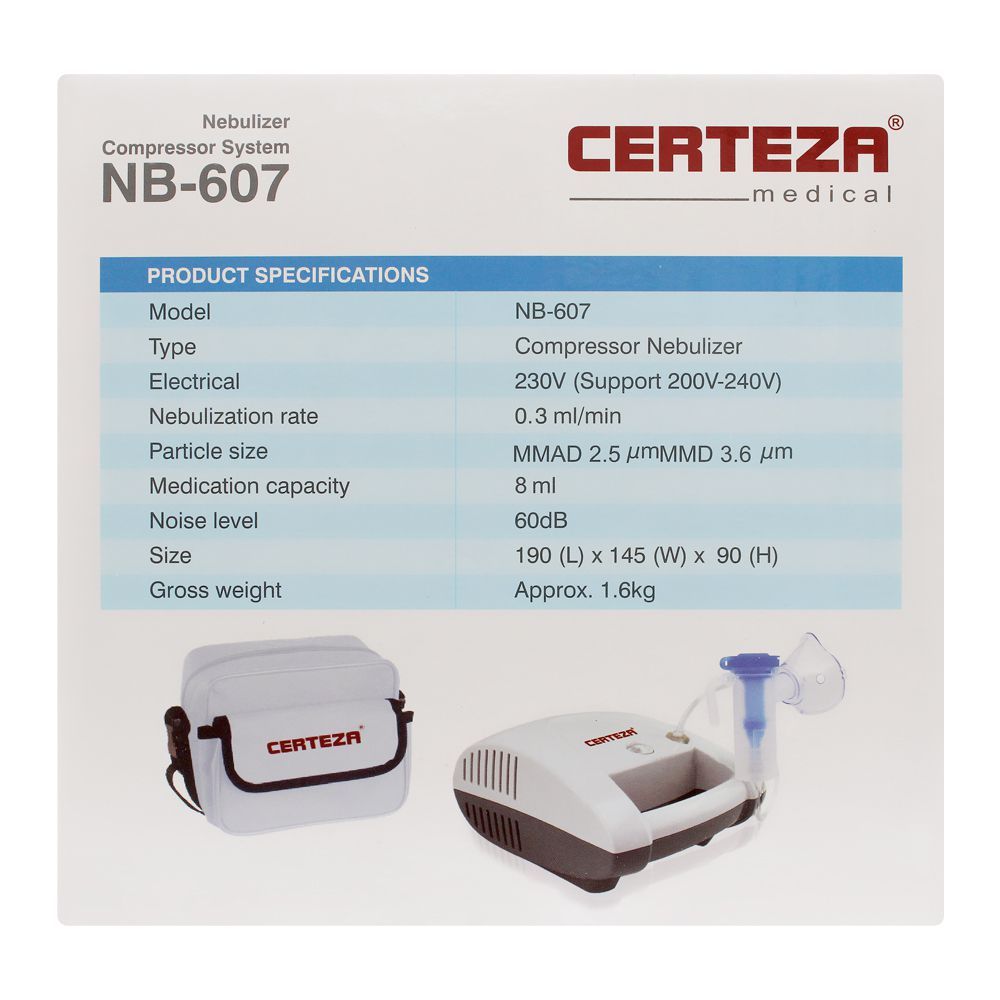 Certeza Nebulizer Compressor System, NB-607 - Image 4