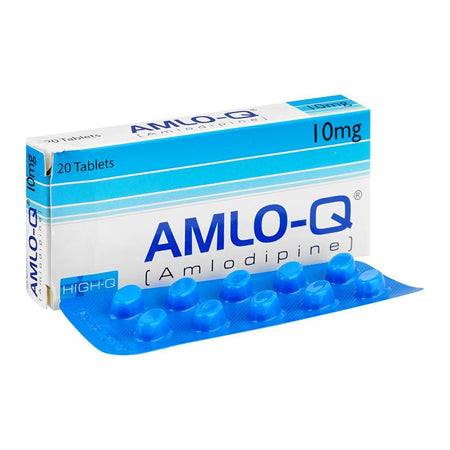 Amlo-Q Tablets 10mg, Box (20 Tablets) - Main Image