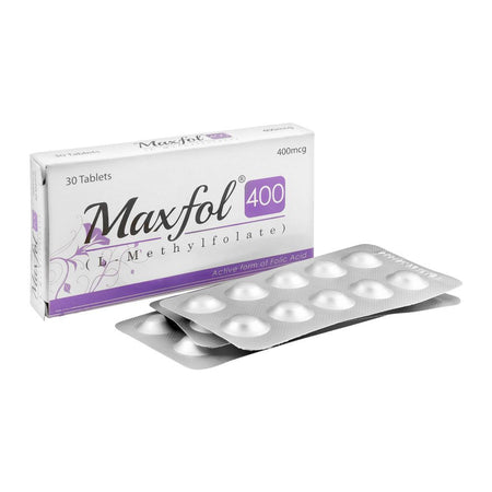 High-Q Pharmaceuticals Maxfol Tablet, 400mg, 30-Pack - Main Image