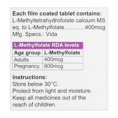 High-Q Pharmaceuticals Maxfol Tablet, 400mg, 30-Pack - Image 3