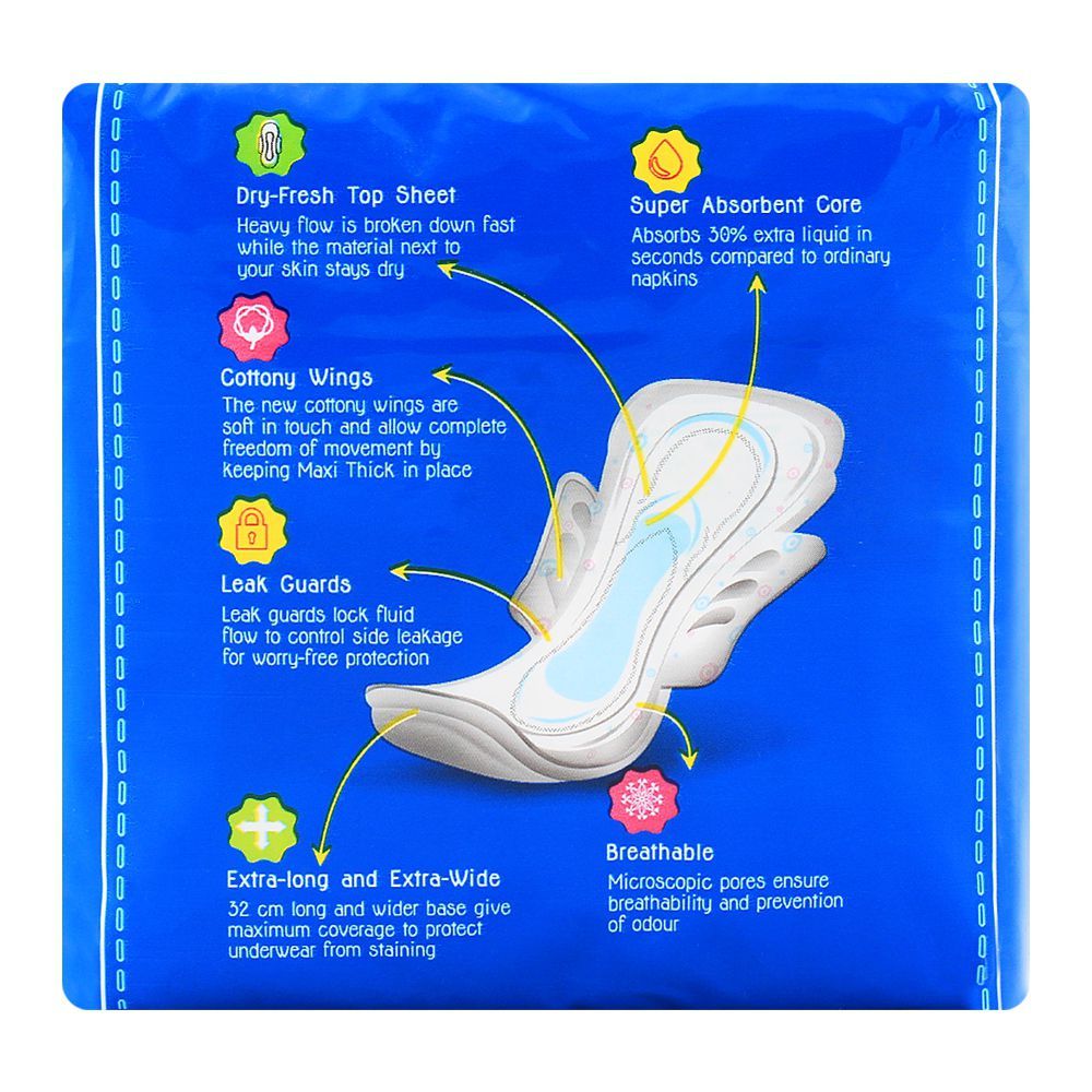 Butterfly Breathables Maxi Thin Pads, Extra Large, 8-Pack - Image 2