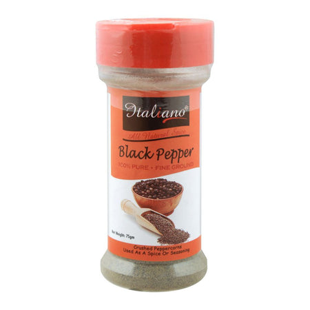 Italiano Black Pepper Ground, 75g - Main Image