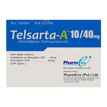 PharmEvo Telsarta-A Tablet, 10/40mg, 10-Pack - Image 4
