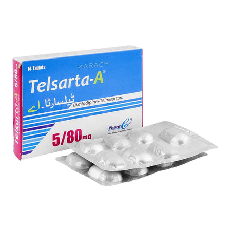 PharmEvo Telsarta-A Tablet, 5/80mg, 14-Pack - Main Image