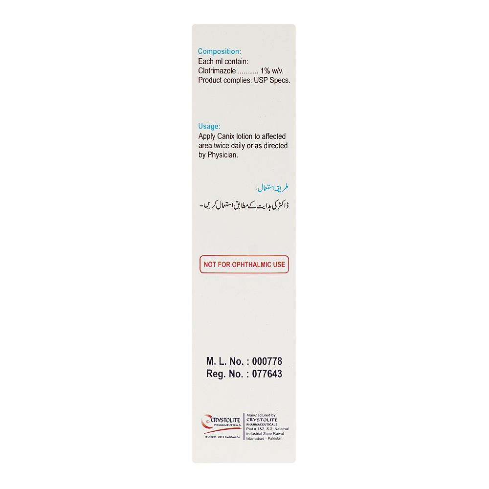 Crystolite Pharmaceuticals Canix Lotion, 60ml - Image 3