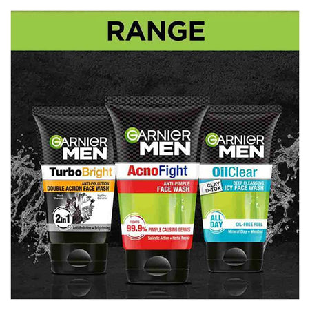 Garnier Men Acno Fight Anti-Pimple Face Wash 50ml - Suits All Skin Types, Including Sensitive And Acne-Related Skin Issues - Image 5