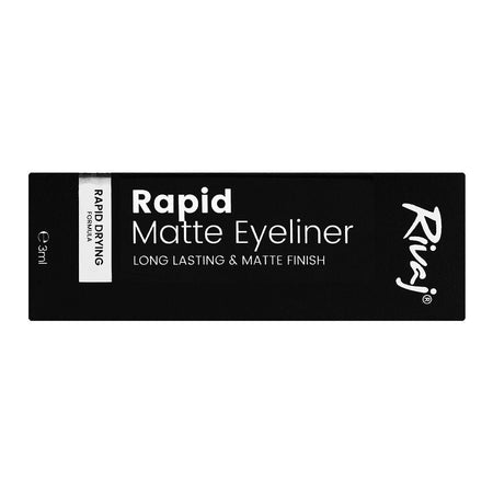 Rivaj UK Rapid Matte Eye Liner, Long Lasting & Matte Finish, Black, 3ml - Image 3