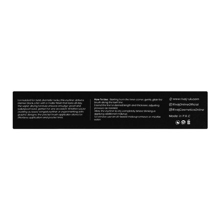 Rivaj UK Rapid Matte Eye Liner, Long Lasting & Matte Finish, Black, 3ml - Image 4