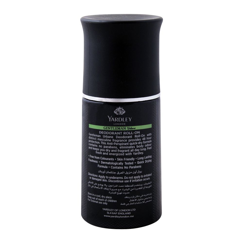 Yardley Gentleman Urbane Deodorant Roll-On, 50ml - Image 2