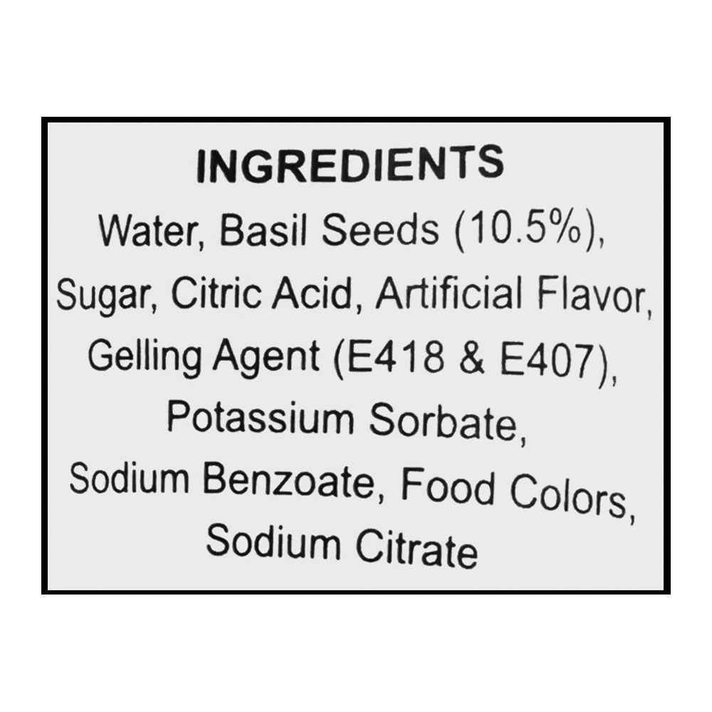 Italiano Strawberry Flavor Basil Seed Drink, 290ml - Image 4