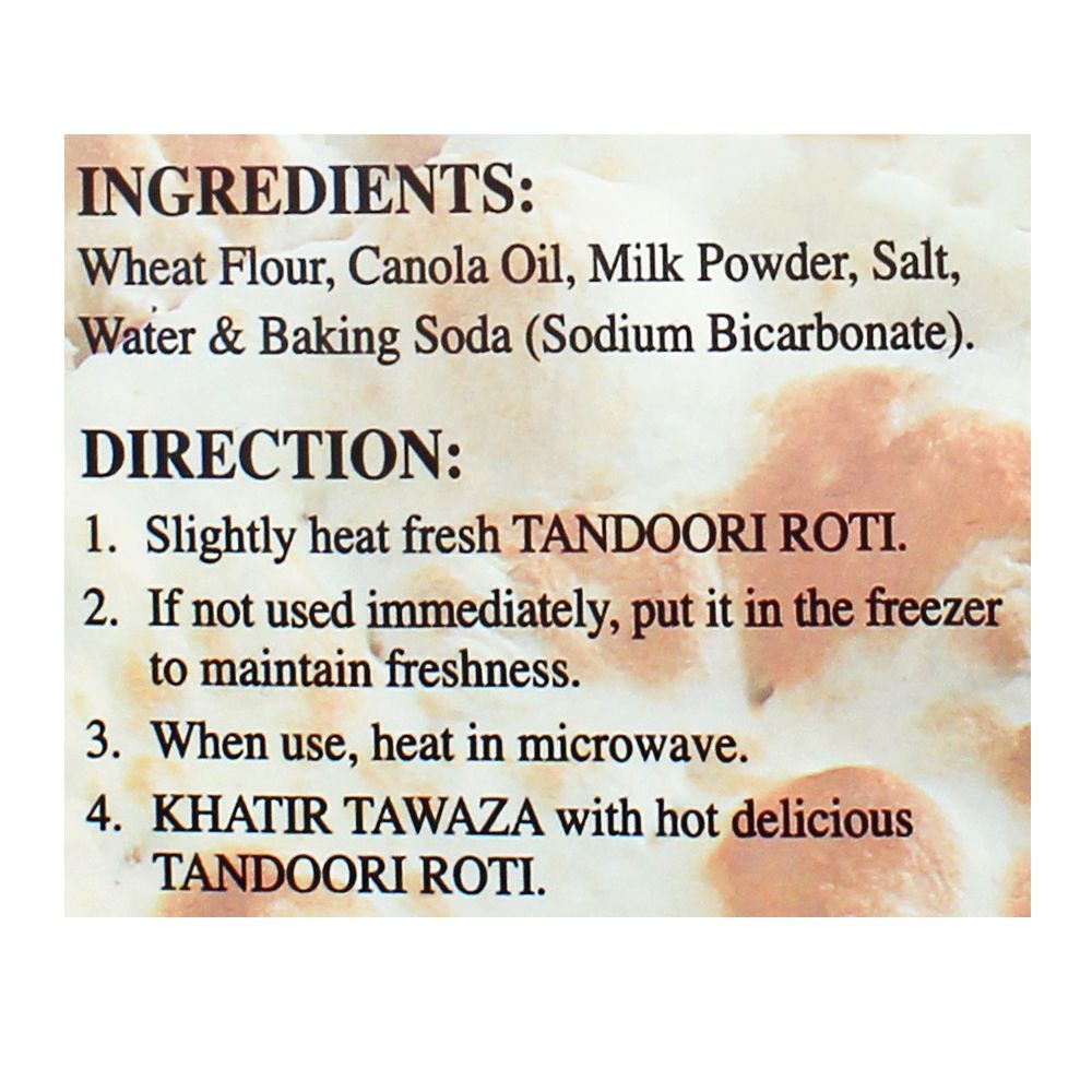 Khatir Tawaza Frozen Tandoori Roti, 4-Pack - Image 3