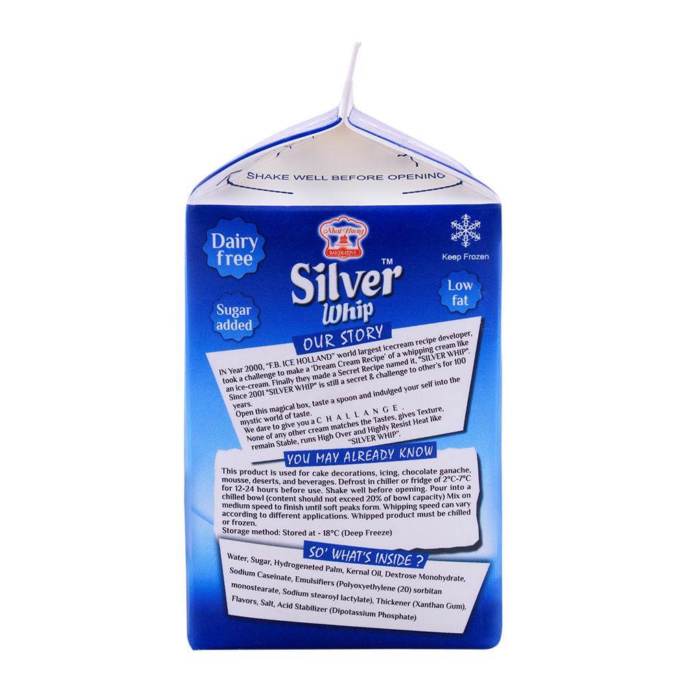 Nhat Huong Silver Whip, Non-Dairy Topping Cream, 500g - Image 2