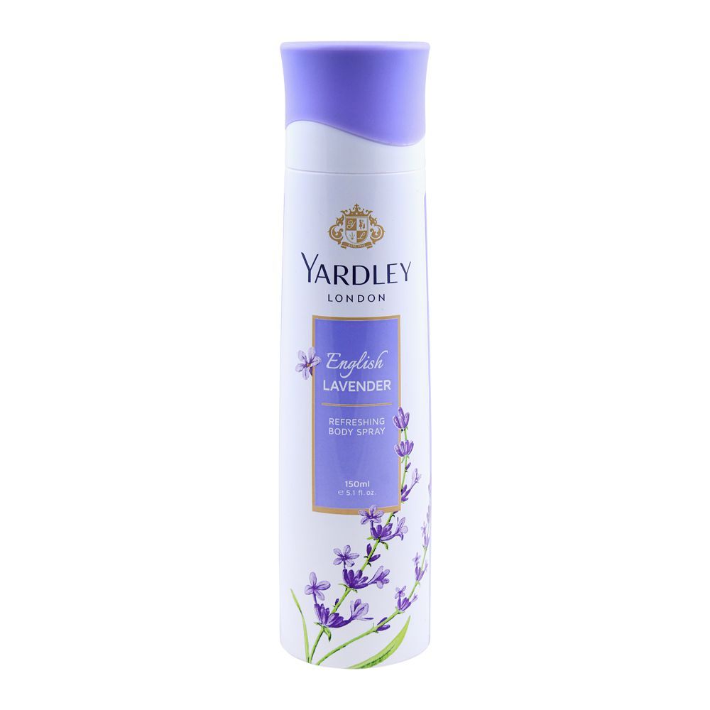 Yardley English Lavender Deodorant Body Spray, For Women, 150ml - Main Image