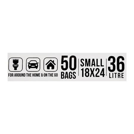 Wipes Trash Bags, Small, 18x24 Inches, 50-Pack - Image 3