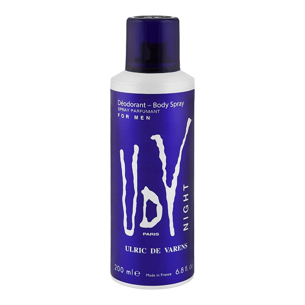 UDV Night For Men Deodorant Body Spray, 200ml - Main Image