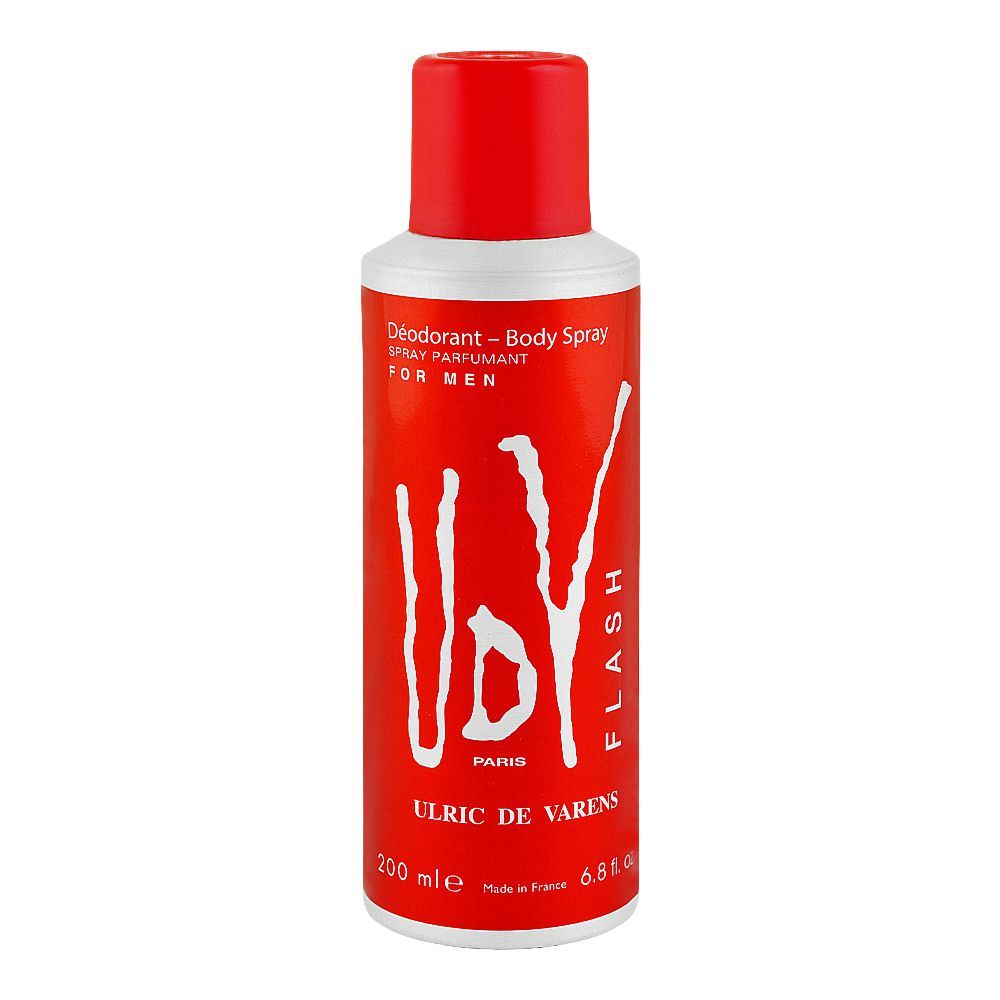 UDV Flash For Men Deodorant Body Spray, 200ml - Main Image