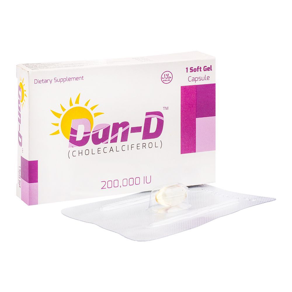 CCL Pharmaceuticals Dan-D Soft Gel Capsule, 200000IU, 1-Pack - Main Image
