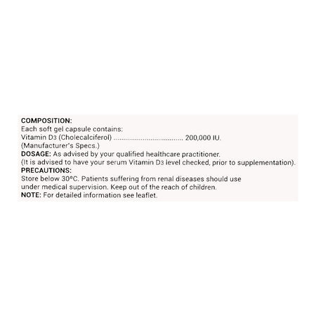 CCL Pharmaceuticals Dan-D Soft Gel Capsule, 200000IU, 1-Pack - Image 3
