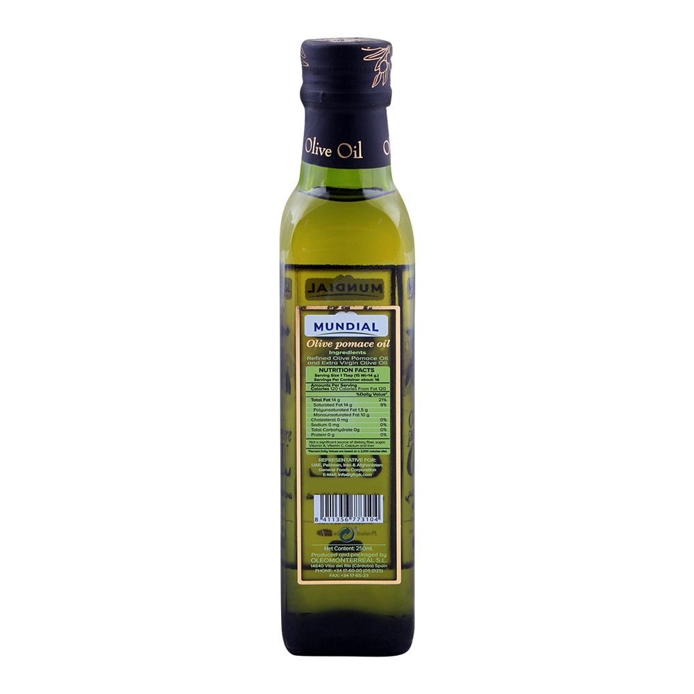Mundial Olive Pomace Oil 250ml Bottle - Image 2