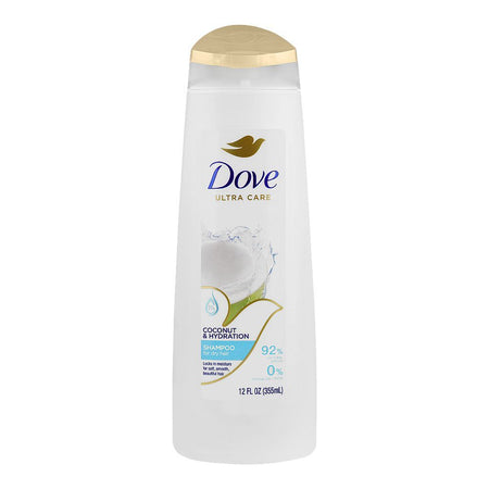 Dove Ultra Care Coconut & Hydration Shampoo, For Dry Hair, 355ml - Main Image
