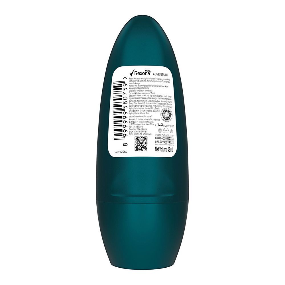 Rexona Motion Senses Adventure Roll On, For Men, 72 Hours Lasting, 50ml - Image 2