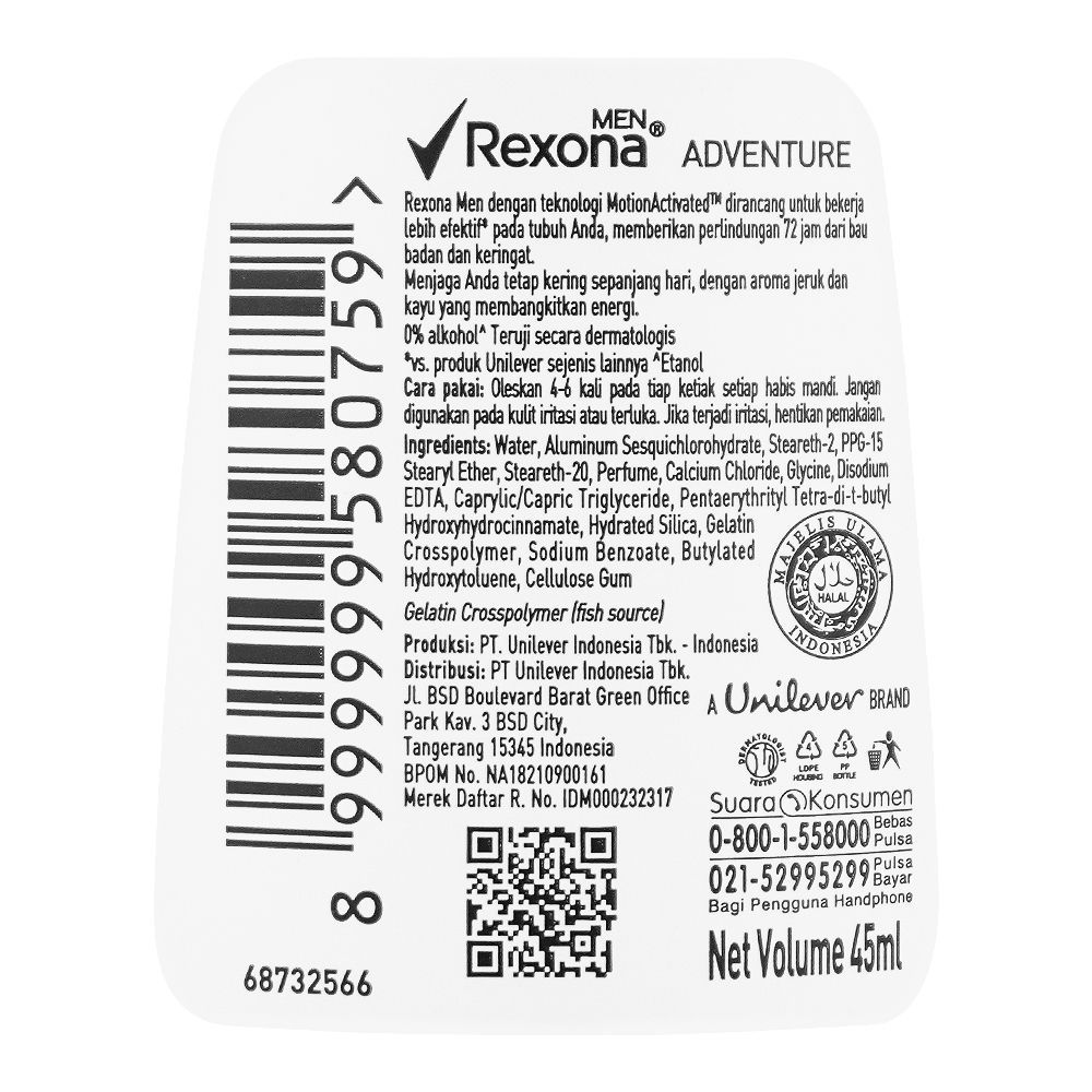 Rexona Motion Senses Adventure Roll On, For Men, 72 Hours Lasting, 50ml - Image 3