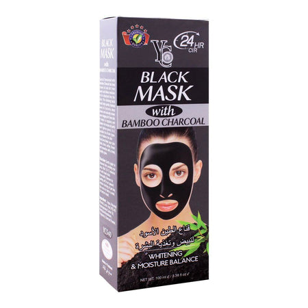 YC Black Mask With Bamboo Charcoal, 100ml - Image 3