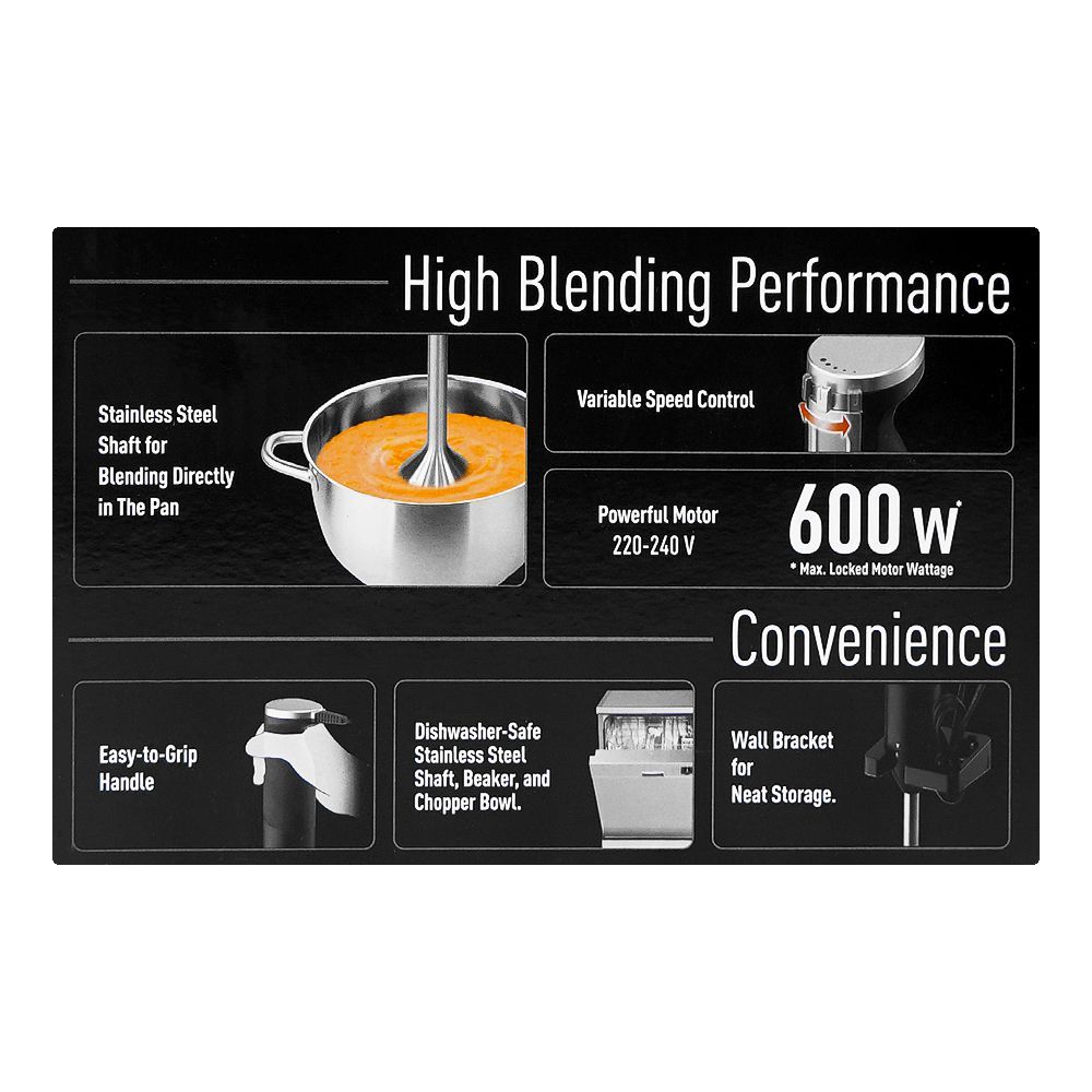 Panasonic Blender, 600W, Black, MX-SS40 - Image 6
