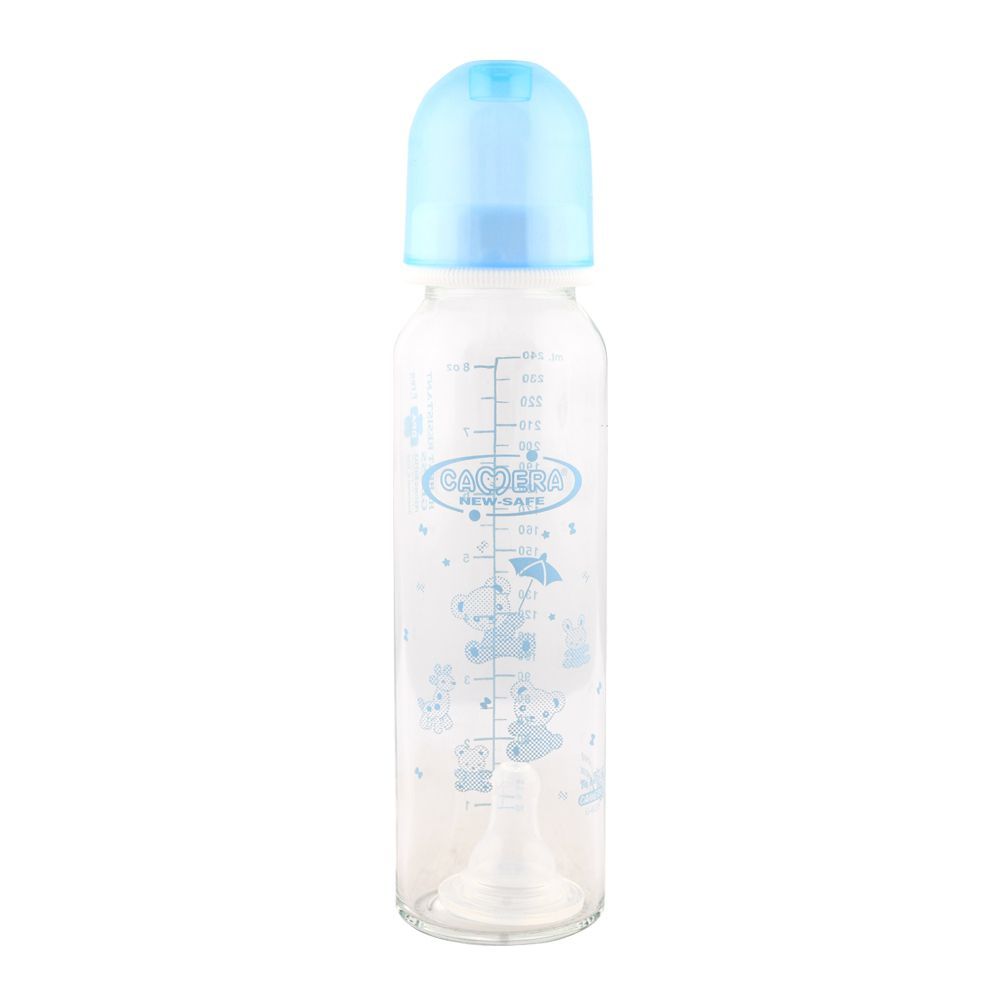 Camera Hi-Heat Resistant Glass Feeding Bottle 240ml - 20068 - Main Image