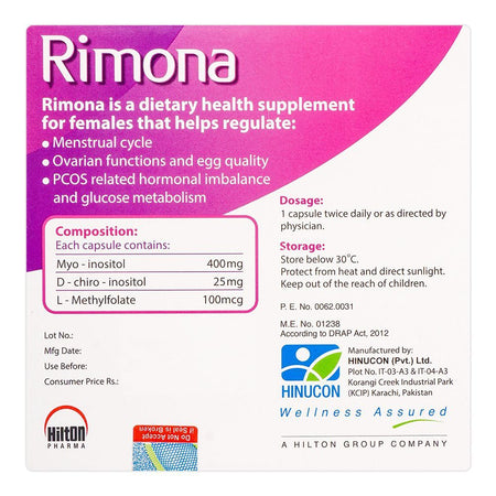 Hilton Pharma Rimona Capsule, 20-Pack - Image 2