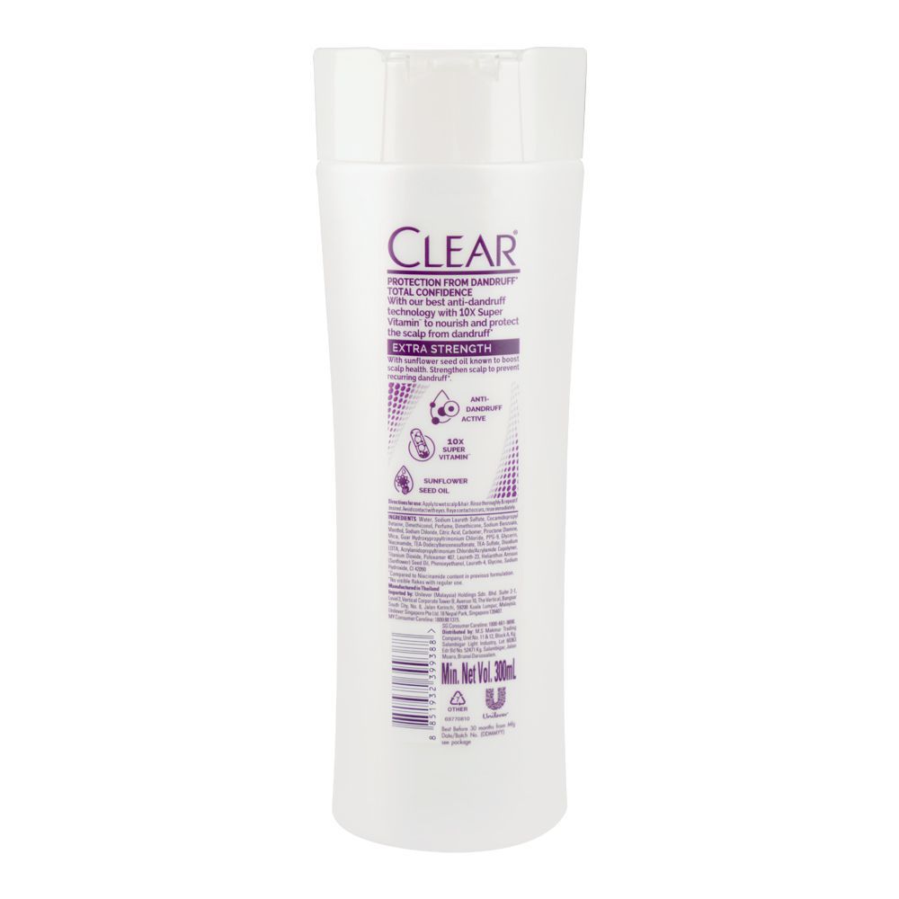 Clear Extra Strength Anti-Dandruff Shampoo, 300ml - Image 2