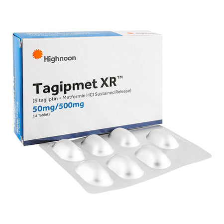 Highnoon Laboratories Tagipmet XR Tablet, 50/500mg, 14-Pack - Main Image
