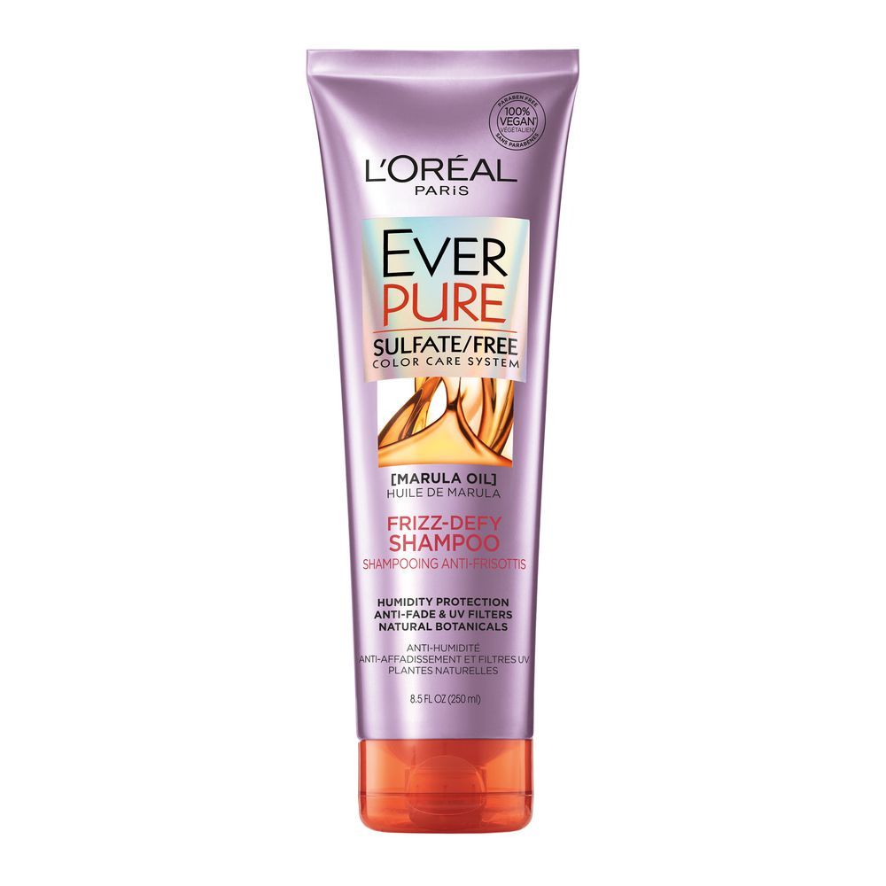 L'Oreal Paris Ever Pure Marula Oil Frizz-Defy Shampoo, Sulfate Free, 250ml - Main Image