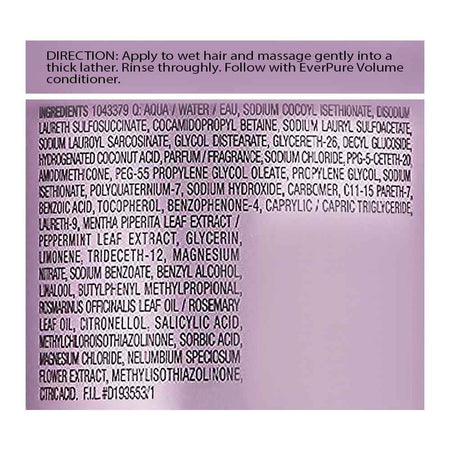 L'Oreal Paris Ever Pure Lotus Volume Shampoo, Sulfate Free, 250ml - Image 3