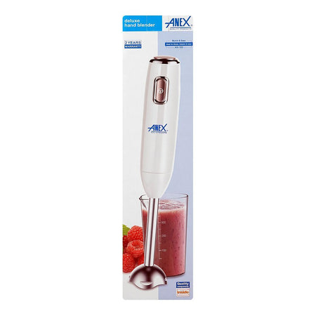 Anex Deluxe Hand Blender, 600W, 220-240V, 500ml Jar, White, AG-122 - Image 3