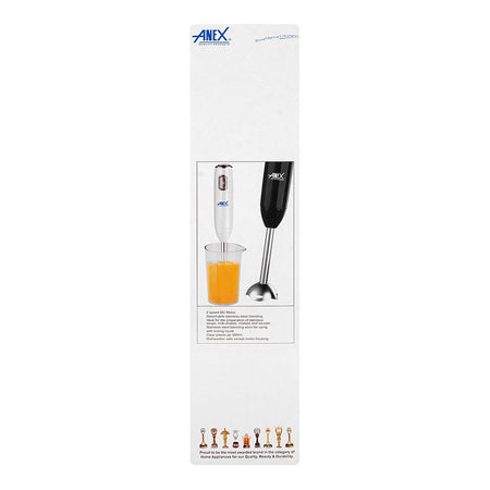 Anex Deluxe Hand Blender, 600W, 220-240V, 500ml Jar, White, AG-122 - Image 4