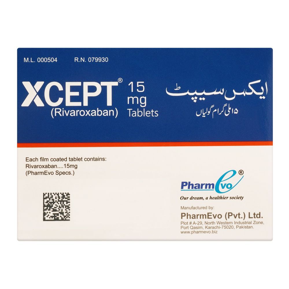 PharmEvo Xcept Tablet, 15mg, 14-Pack - Image 2