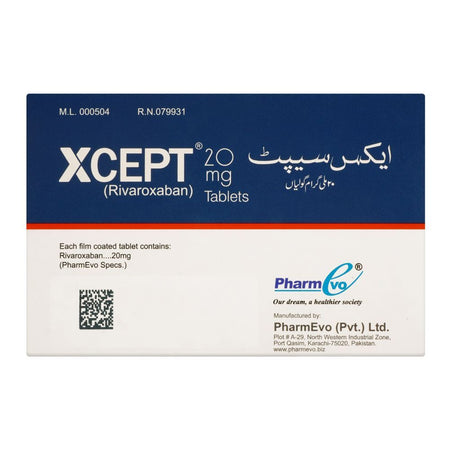 PharmEvo Xcept Tablet, 20mg, 14-Pack - Image 2