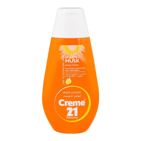 Creme 21 Healing Musk Body Lotion with Vitamin E & Aloe Vera, For All Skin Types, 250ml - Main Image