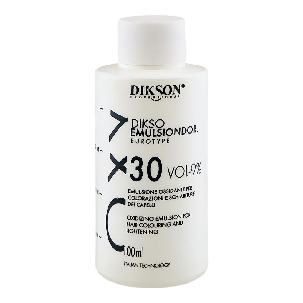 Dikson Dikso Emulsiondor Eurotype Developer 9% 30 Vol, For Hair Colouring & Lightening, 100ml - Main Image
