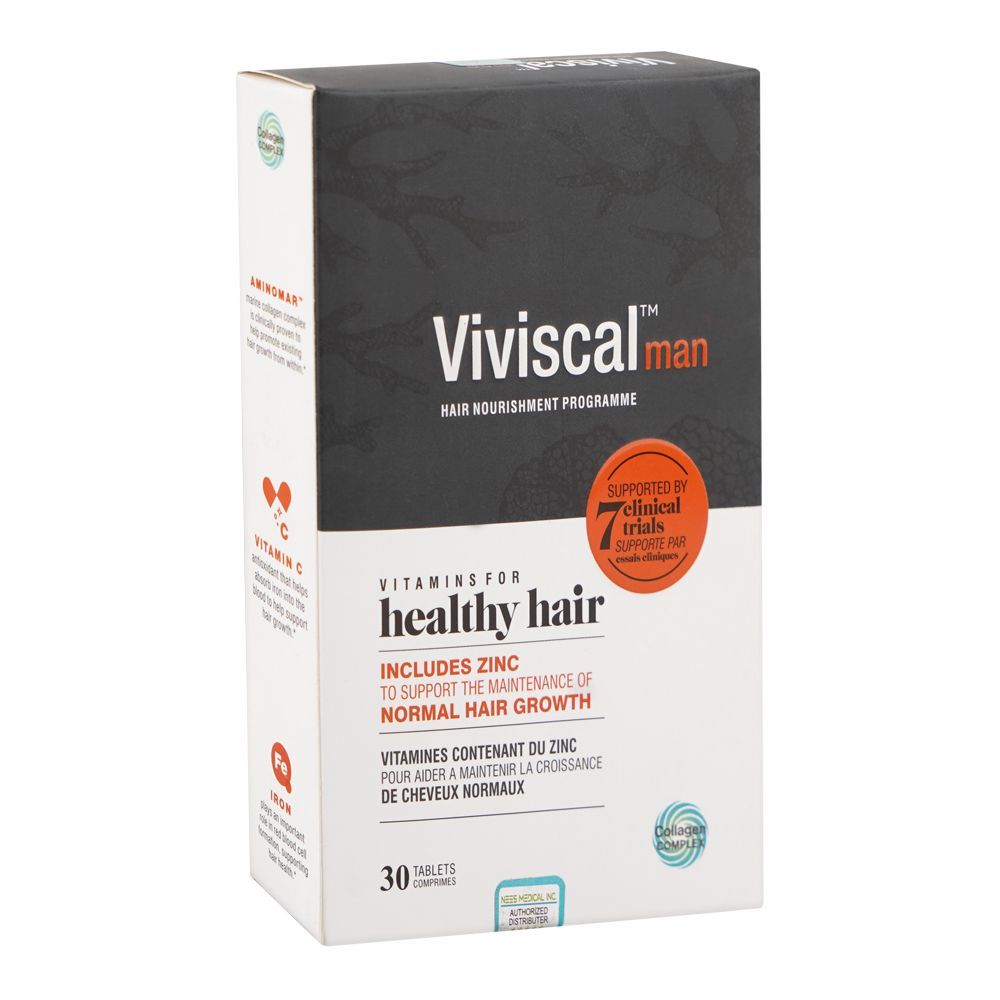 Viviscal Man Healthy Hair Vitamin Tablet, 30-Pack - Main Image