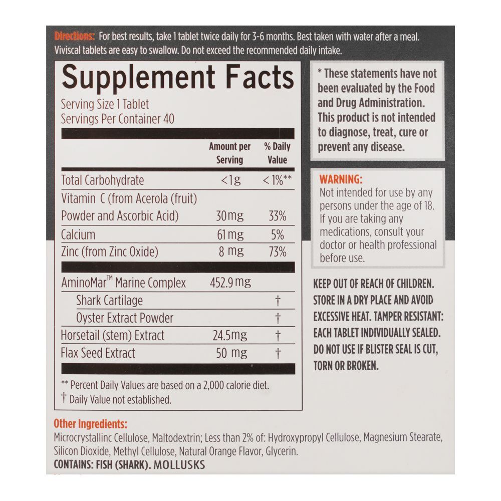 Viviscal Man Healthy Hair Vitamin Tablet, 30-Pack - Image 3