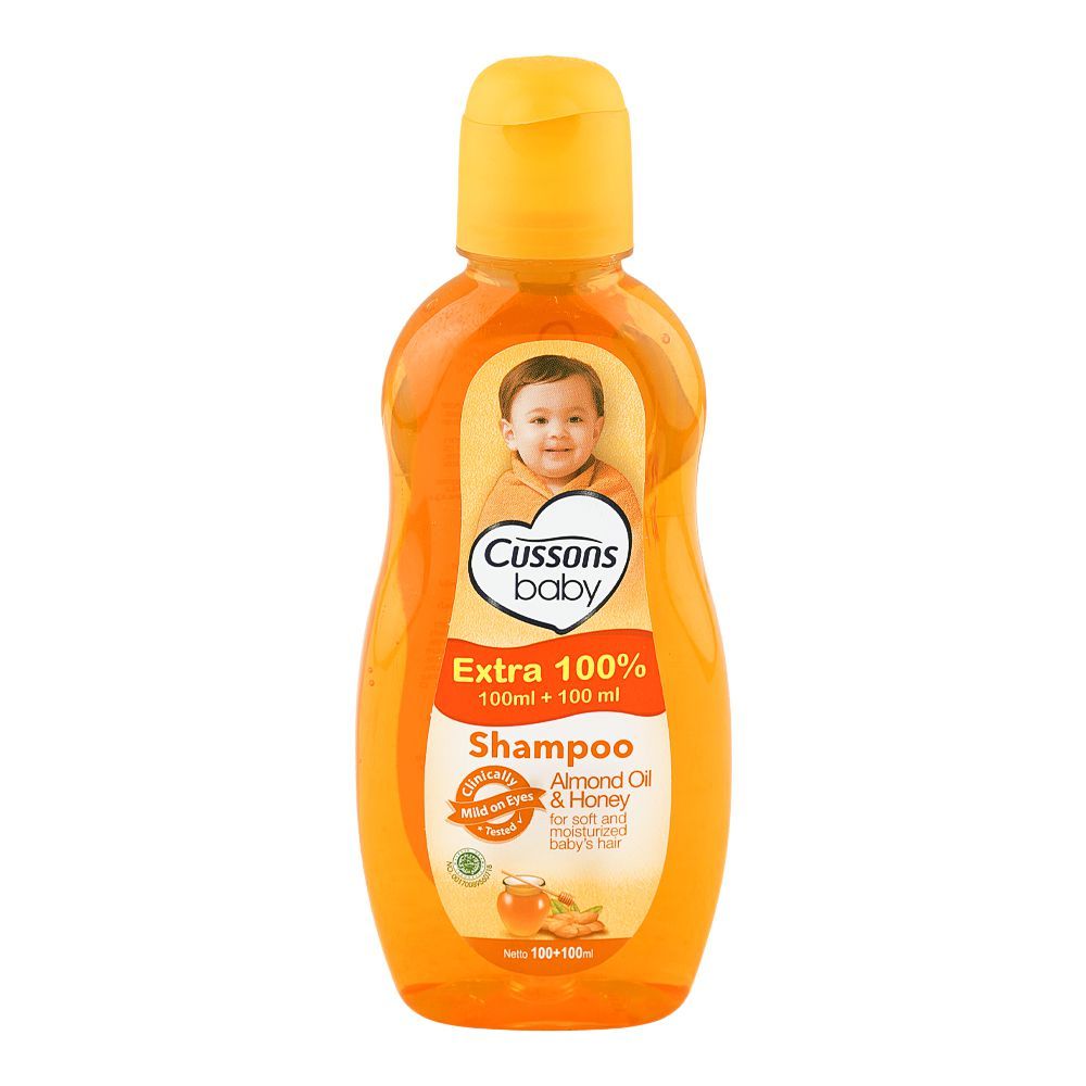 Cussons Baby Almond Oil & Honey Shampoo, 100 + 100ml - Main Image