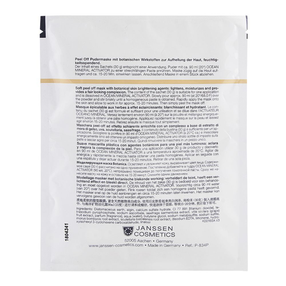 Janssen Cosmetics Peel Off Botanica White Mask 30g - Image 2